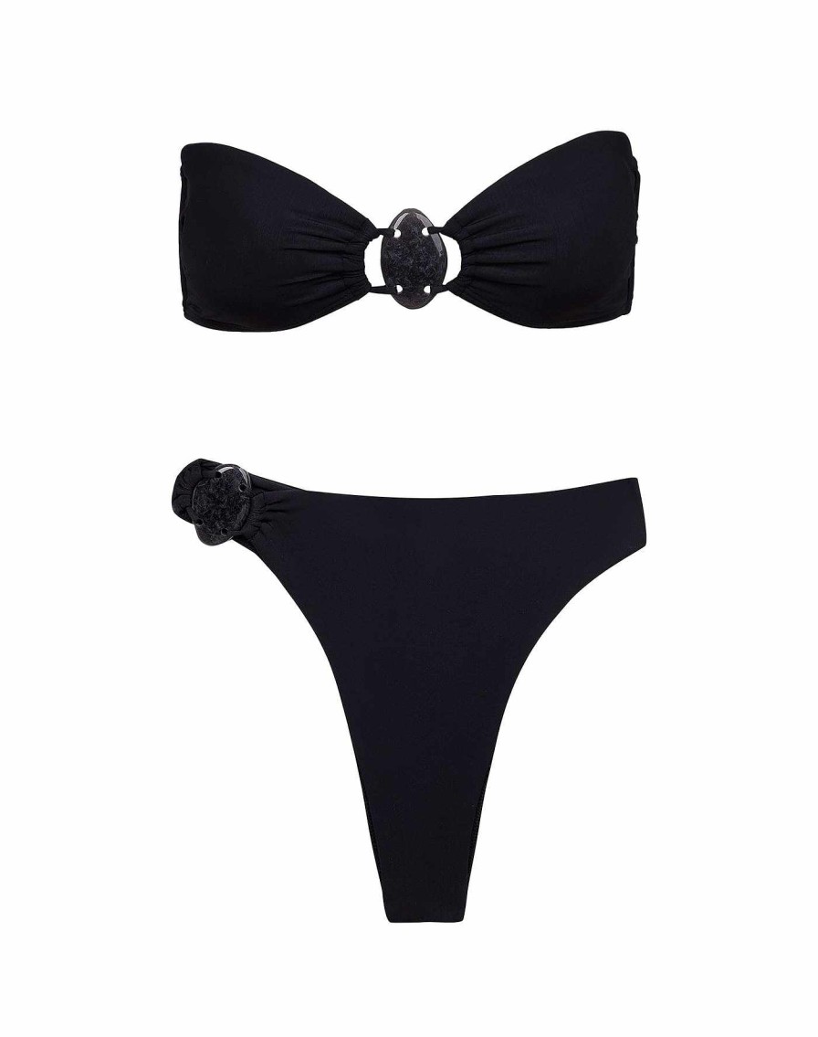 Swim Vix Bandeau | Kim Bandeau Top Black