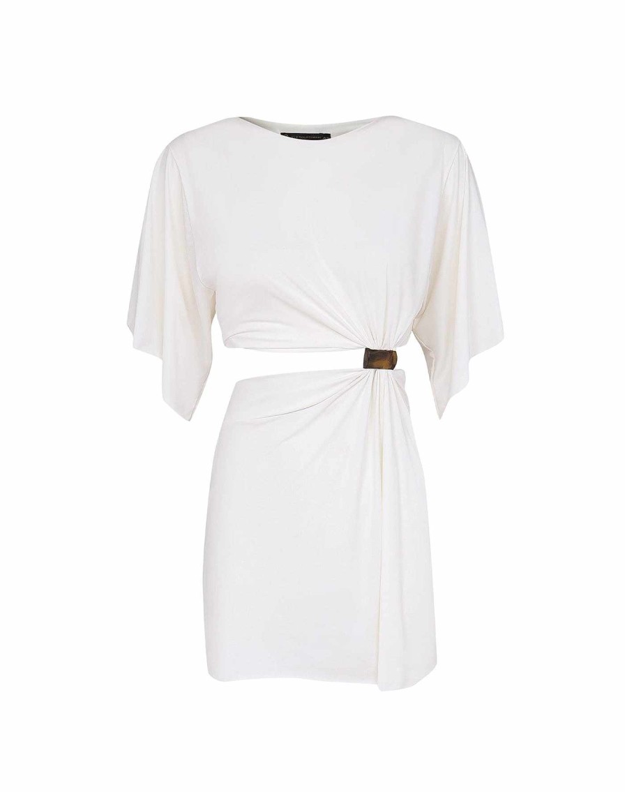 Cover Ups Vix | Zaila Detail Short Cover Up Off White