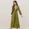 Clothing Vix Midi Dresses | Amelie Midi Dress Avocado