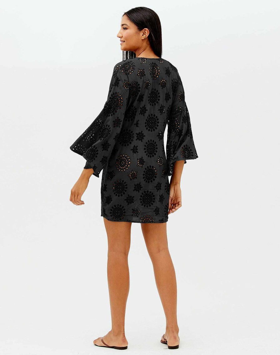 Cover Ups Vix | Perola Knot Short Cover Up Black