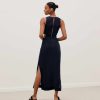 Clothing Vix Long Dresses | Maya Detail Long Dress Black