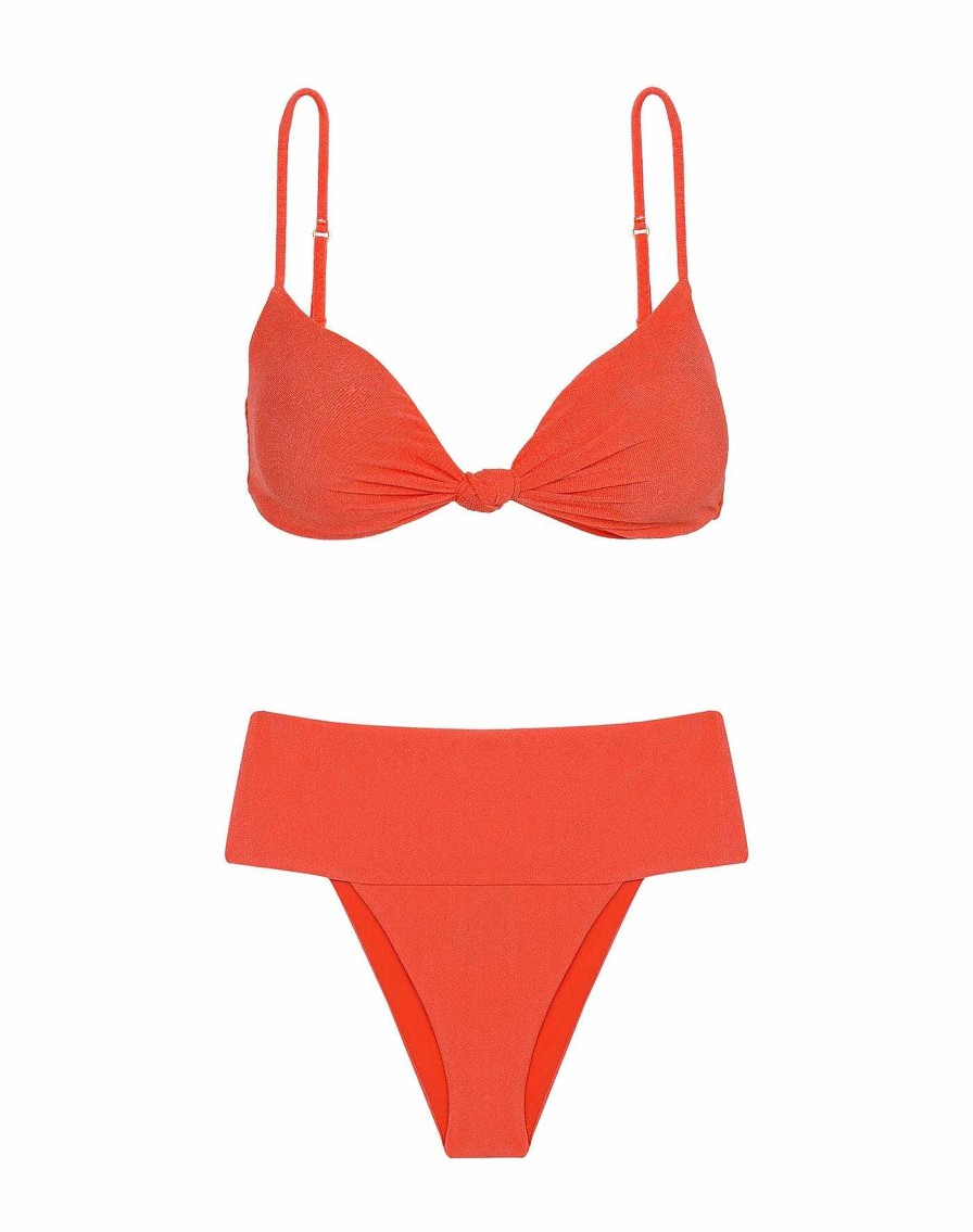 Swim Vix Bralette | Erin Knot Top Tomato