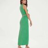 Clothing Vix Long Dresses | Gracie Detail Long Dress Cactus