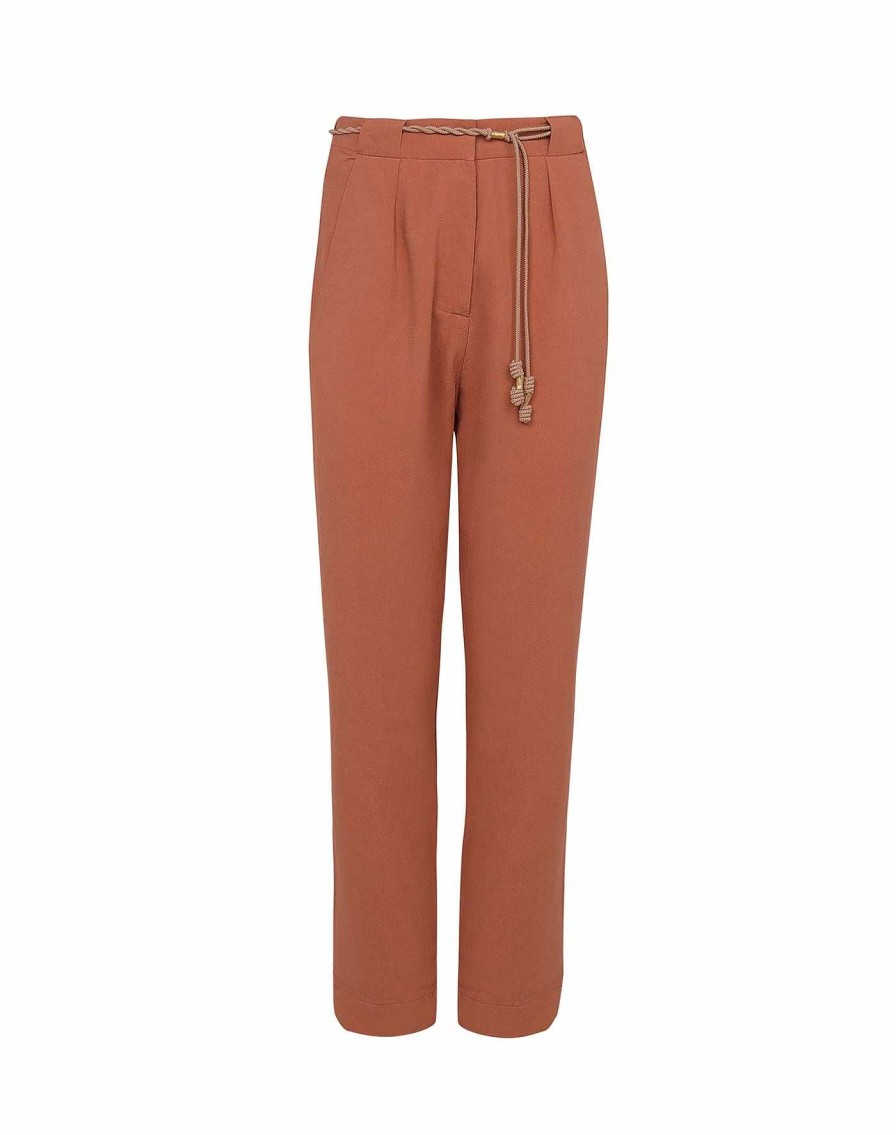 Clothing Vix Pants | Lucca Detail Pants Rust