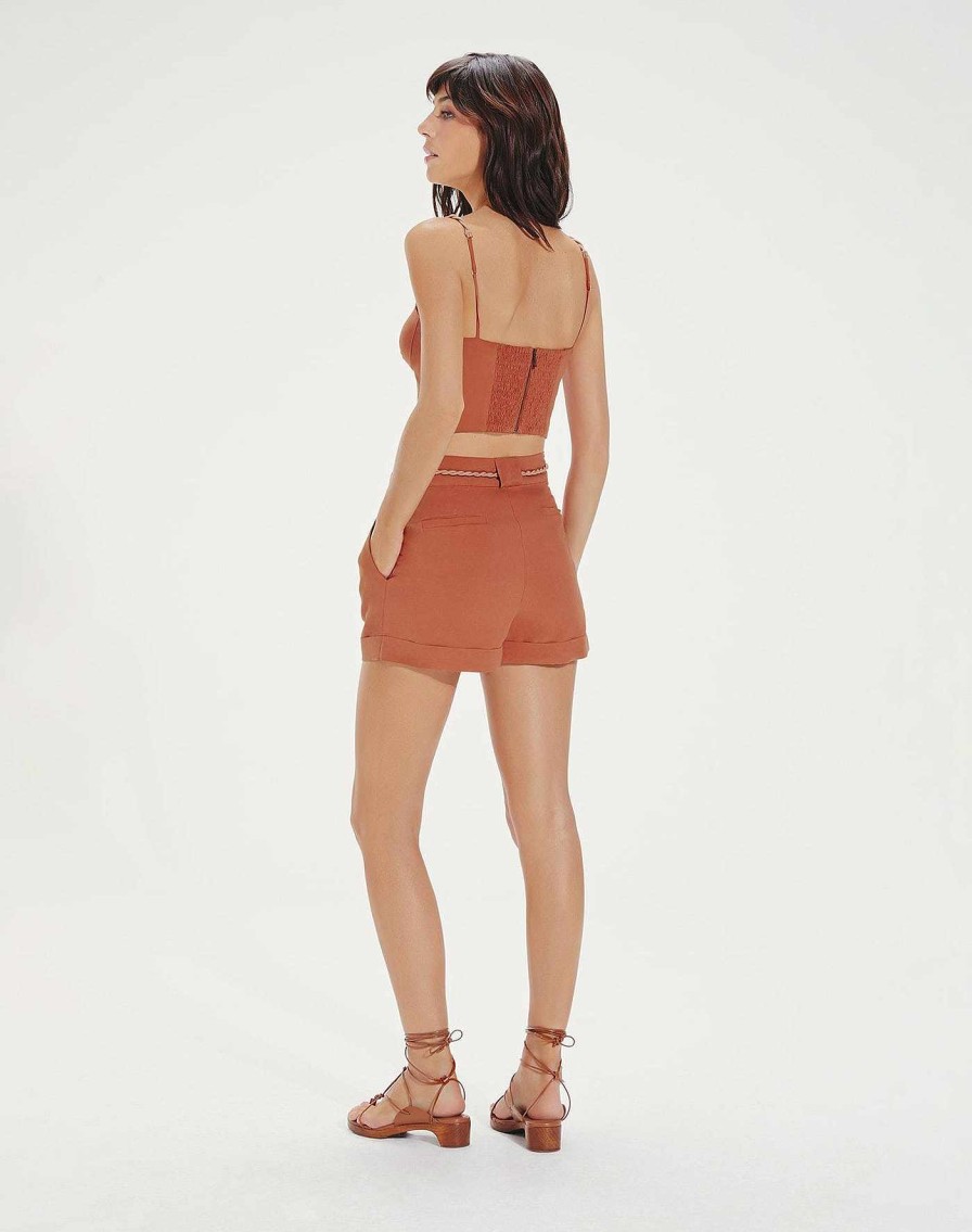 Clothing Vix Shorts | Janis Detail Short Rust