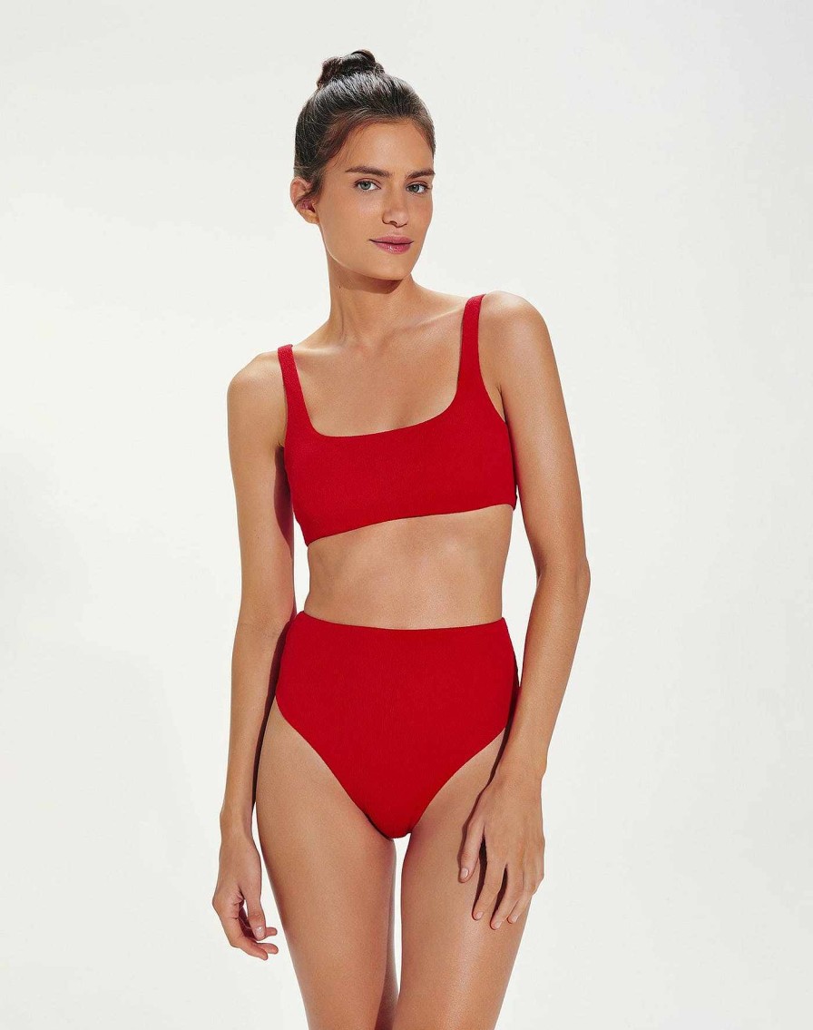 Swim Vix Brazilian | Firenze Bela Hot Pant Bottom Red Pepper