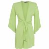 Cover Ups Vix | Perola Knot Short Cover Up Lime