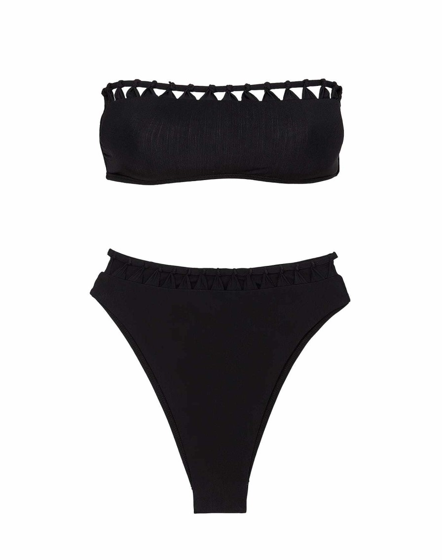 Swim Vix Bandeau | Leeza Bandeau Top Black