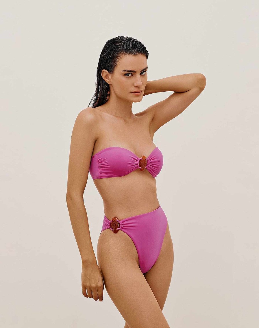 Swim Vix Bandeau | Kim Bandeau Top Bubblegum