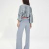 Clothing Vix Long Sleeve Tops | Cami Detail Long Sleeve Blouse Blue Jeans