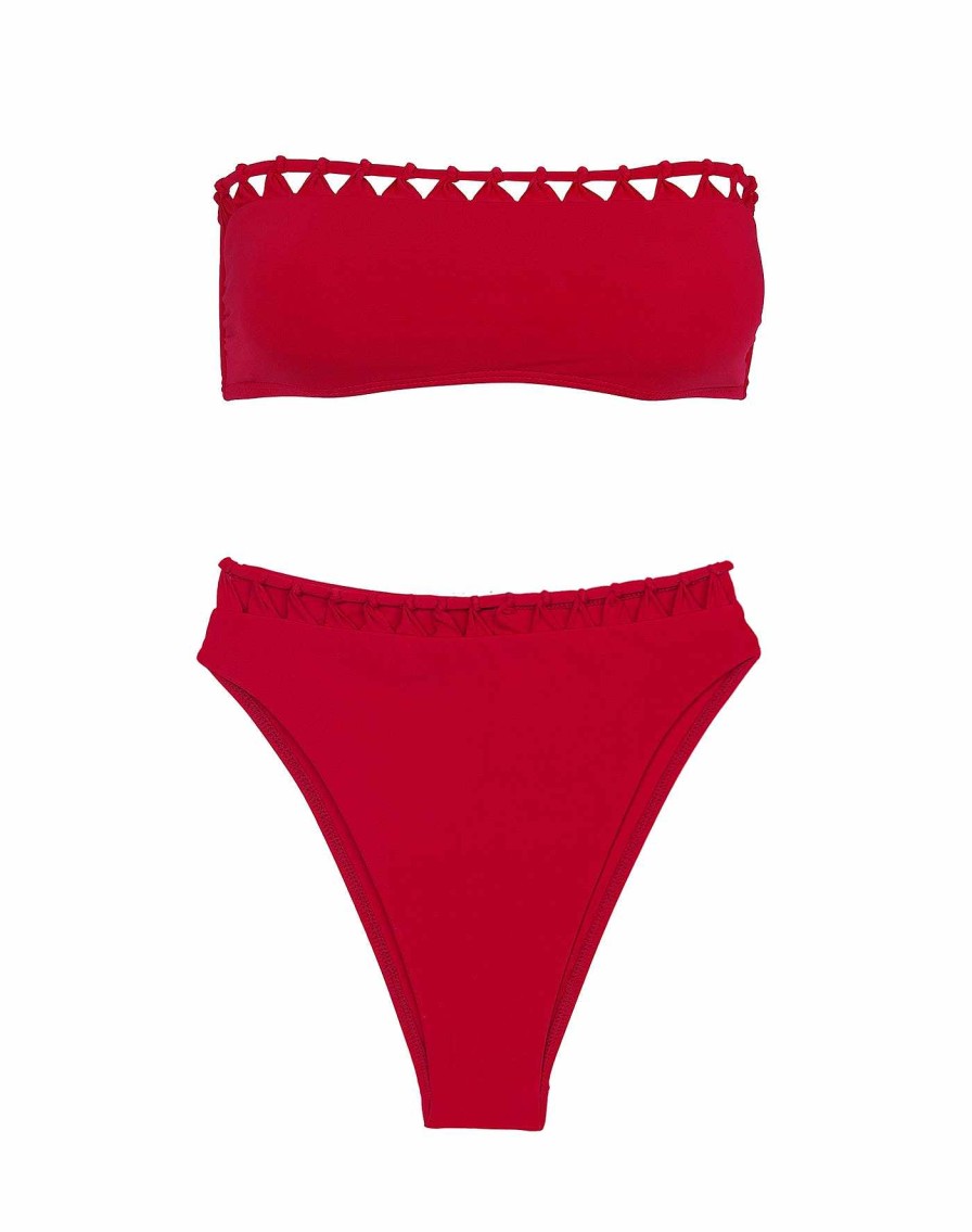 Swim Vix Bralette | Leeza Bandeau Top Red Pepper