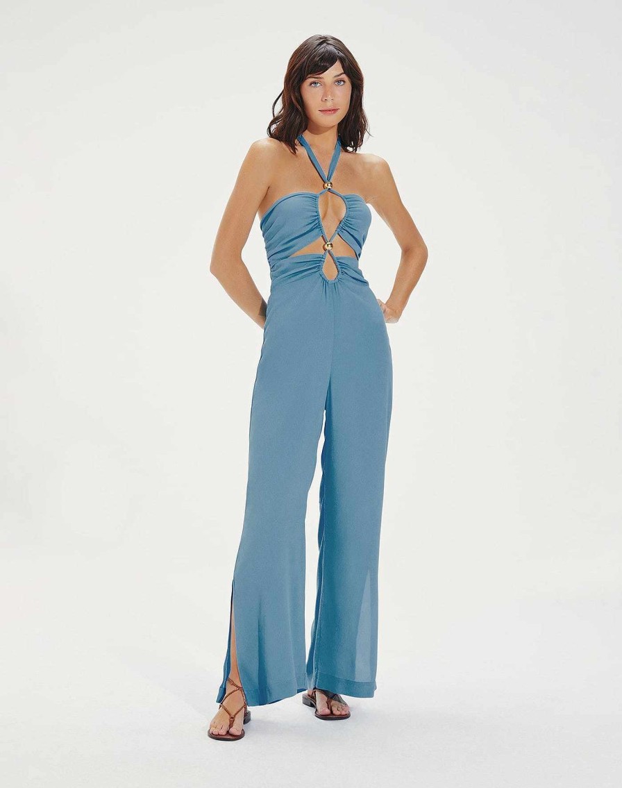 Clothing Vix | Luana Detail Jumpsuit Zen