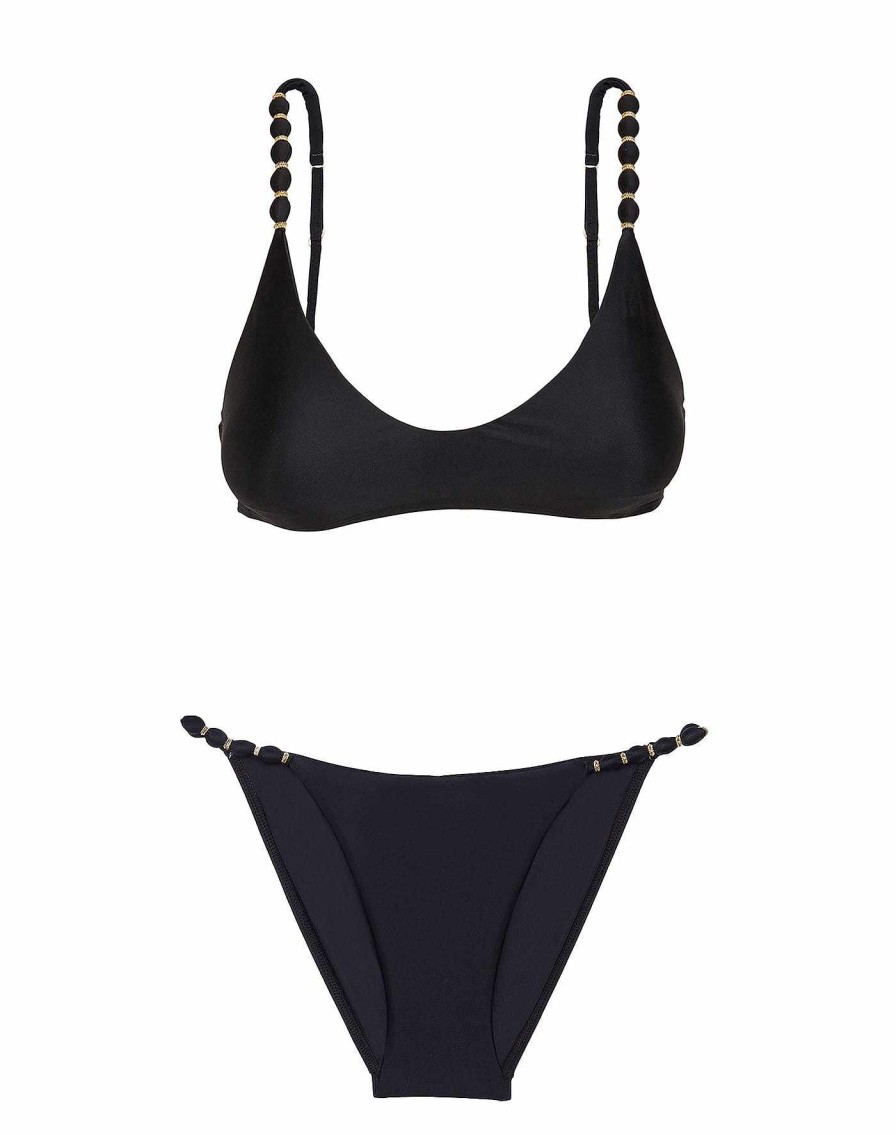 Swim Vix Bralette | Li Beads Top Black