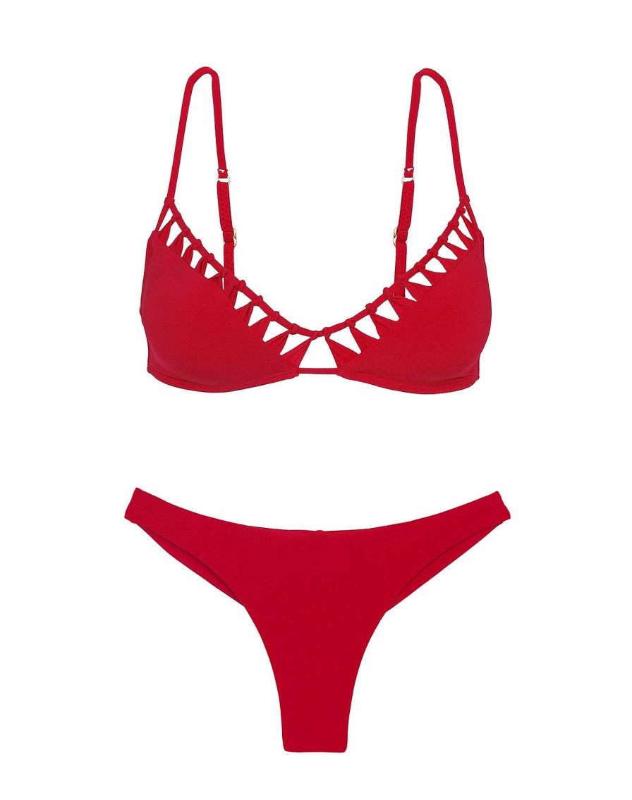 Swim Vix Bralette | Leeza Top Red Pepper