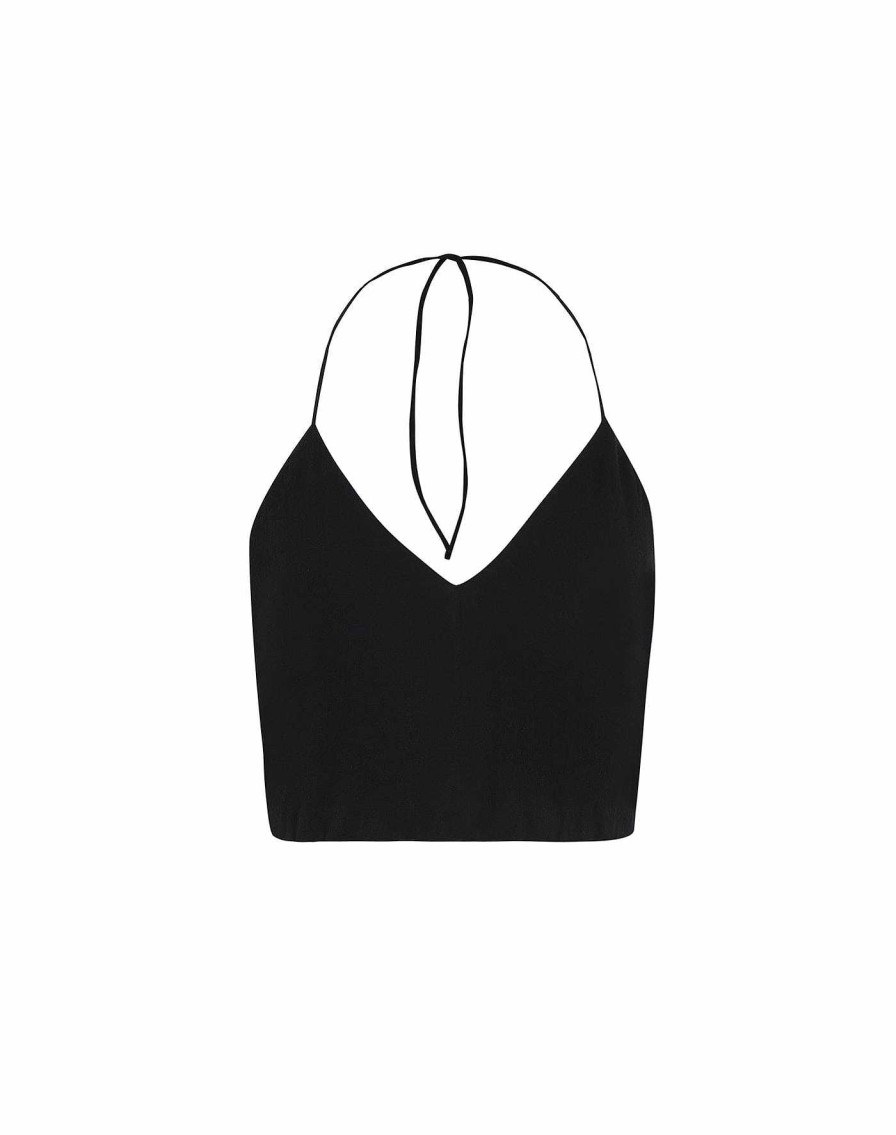 Clothing Vix Sleeveless Tops | Ava Blouse Black