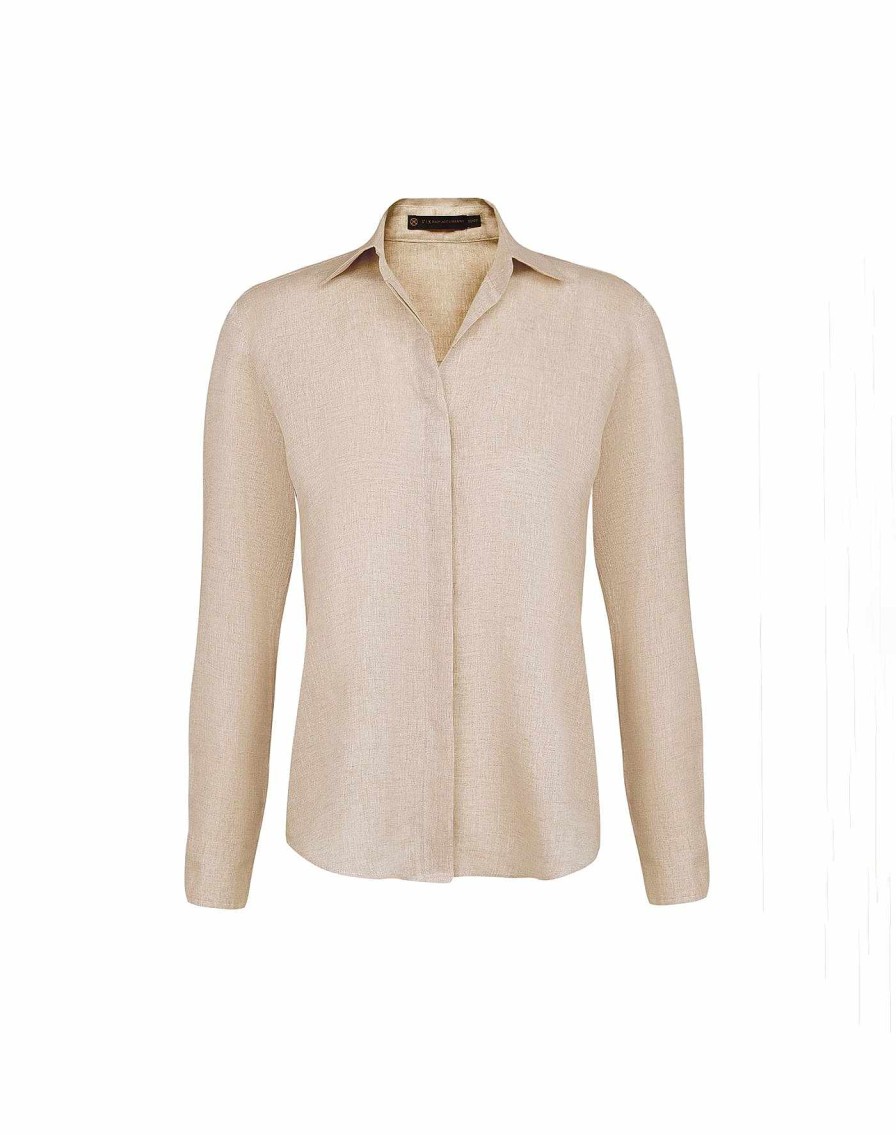 Clothing Vix Long Sleeve Tops | Jaque Long Sleeve Blouse Natural