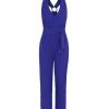 Clothing Vix | Hannah Detail Jumpsuit Lazuli