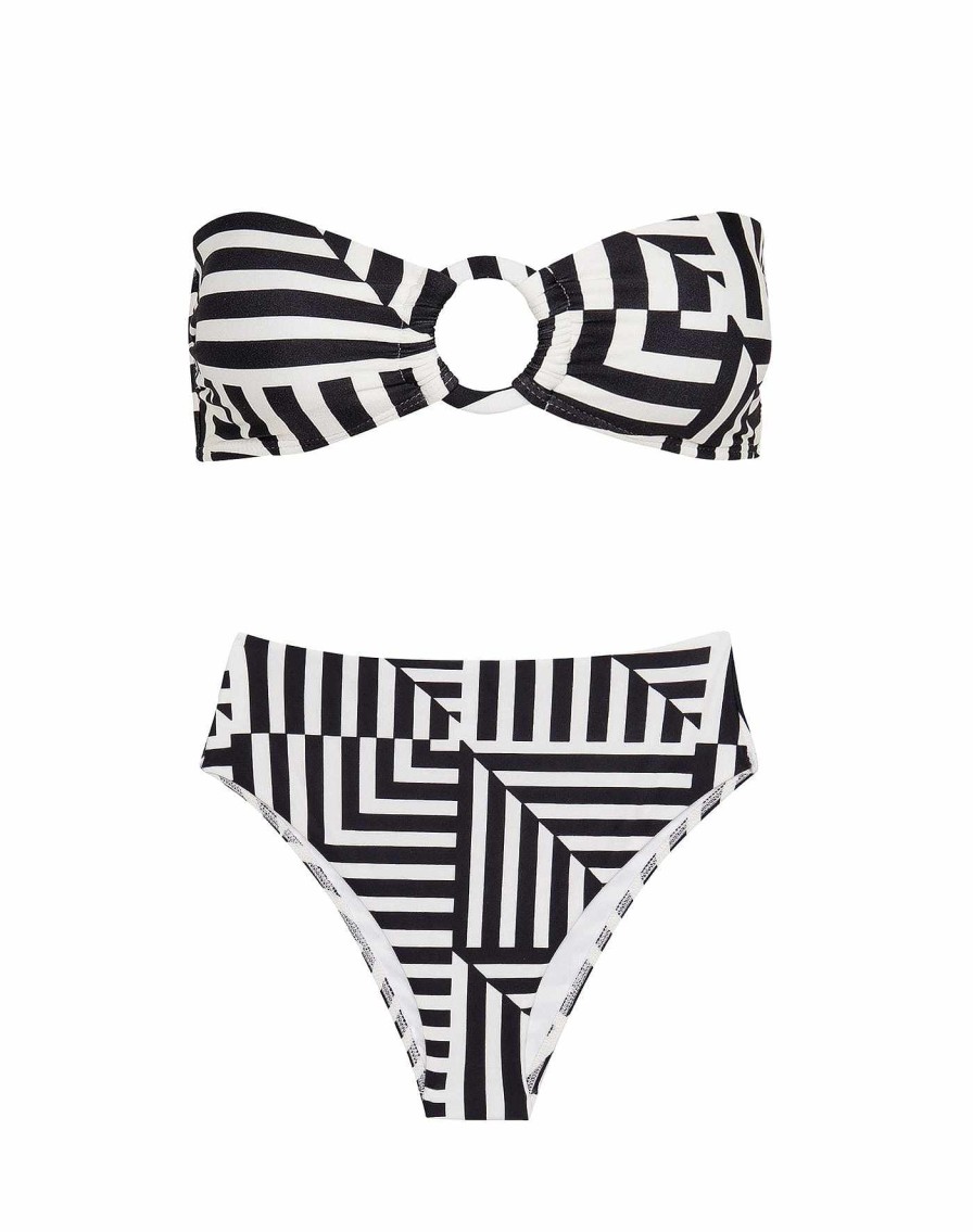 Swim Vix Brazilian | Bela Hot Pant Bottom Geo