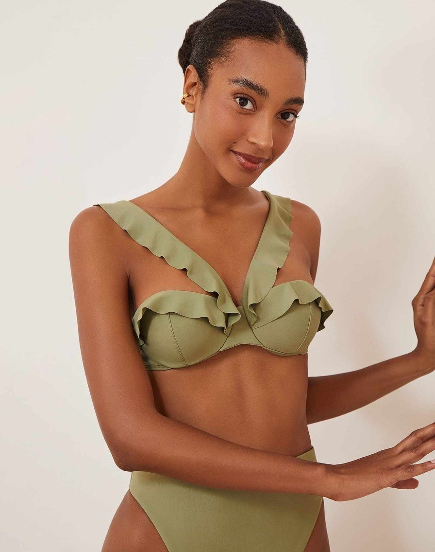 Swim Vix Bralette | Chris Top Olivine