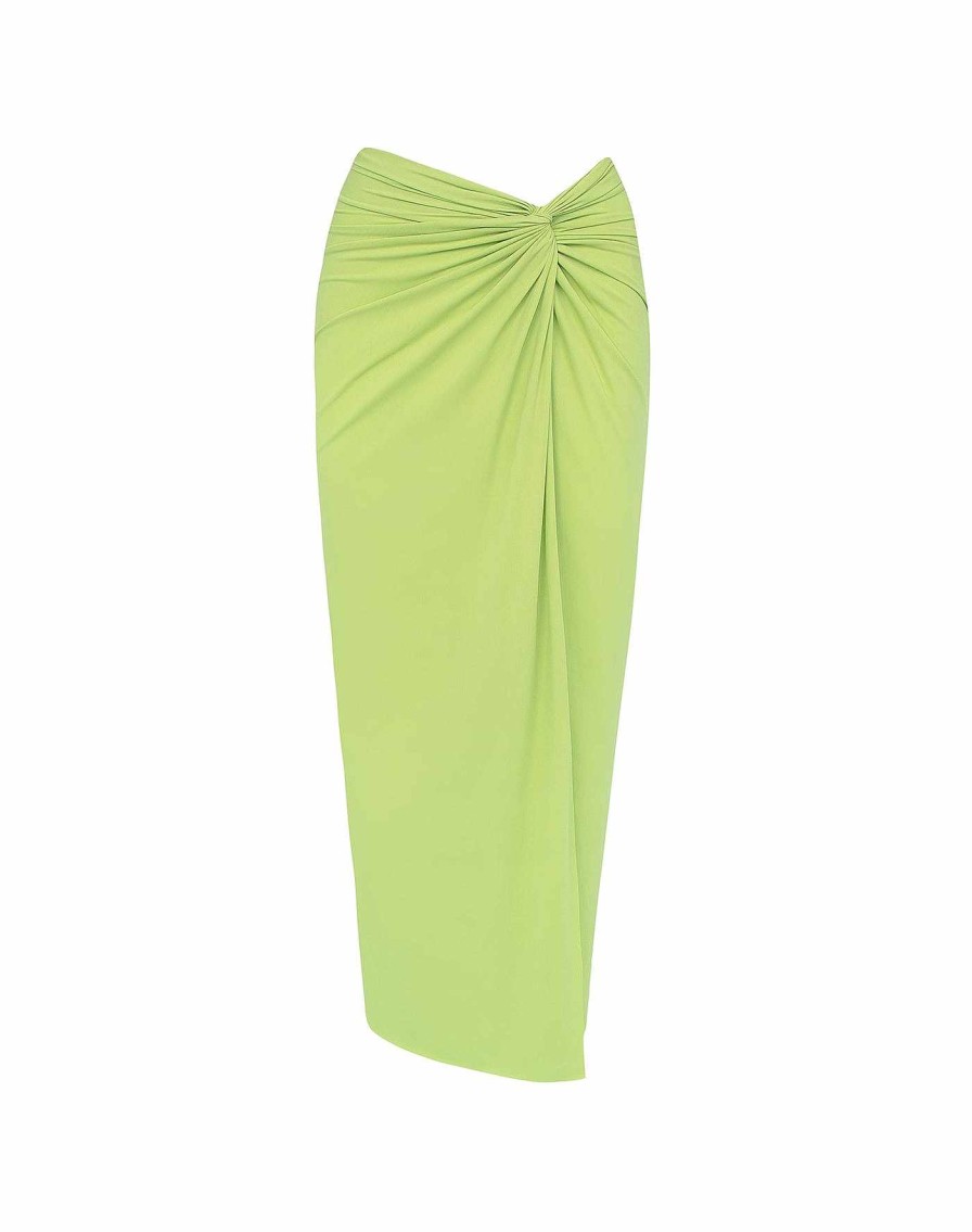 Cover Ups Vix | Karen Midi Skirt Lime