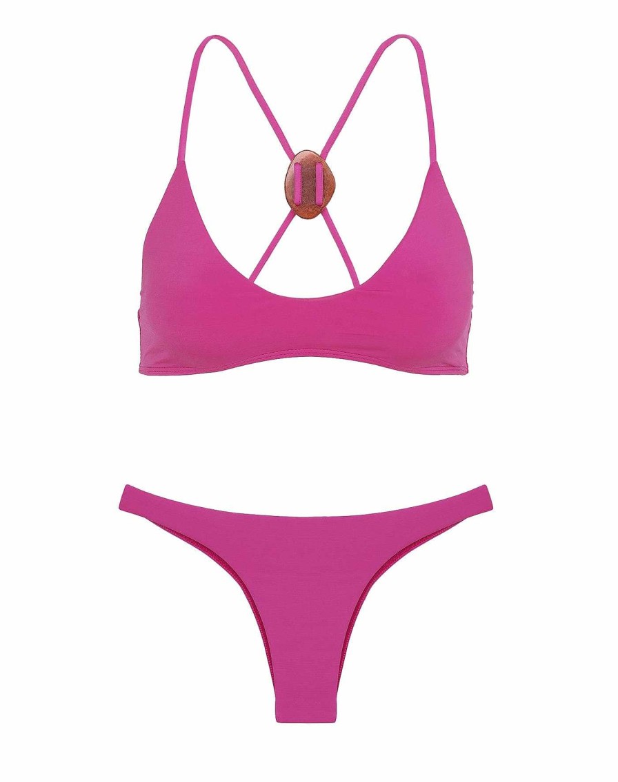 Swim Vix Brazilian | Basic Bottom Bubblegum