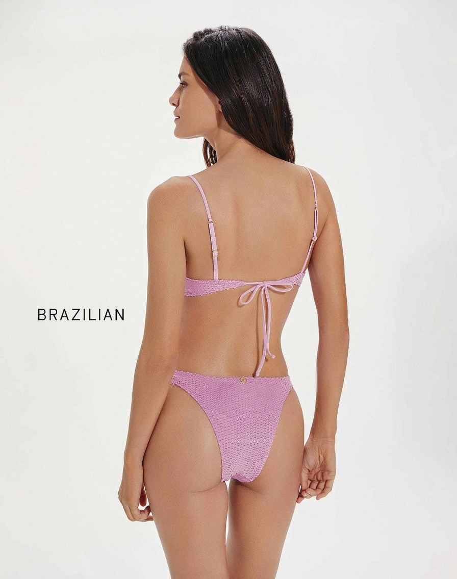 Swim Vix Bralette | Scales Erin Knot Top Grenadine