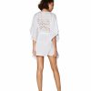 Cover Ups Vix | Embroidery Kimono White