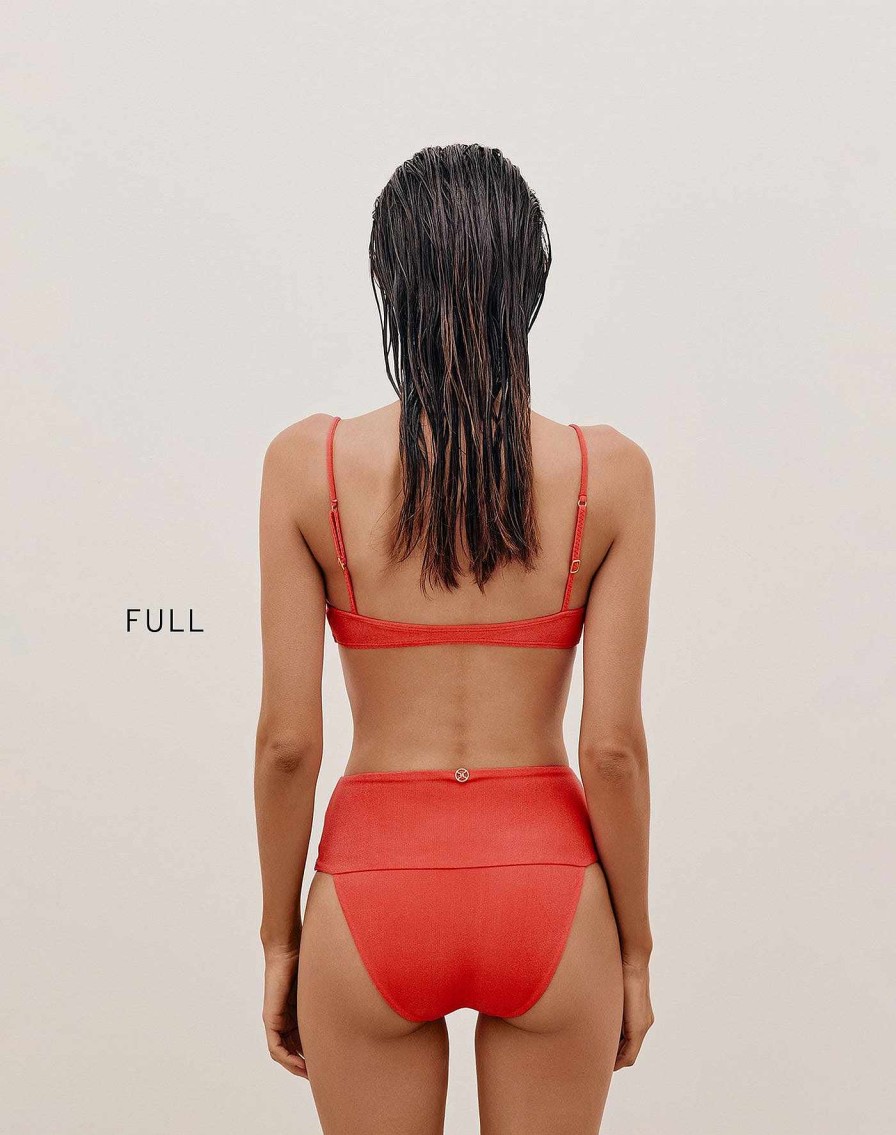 Swim Vix Full | Jessica Hot Pant Bottom Tomato