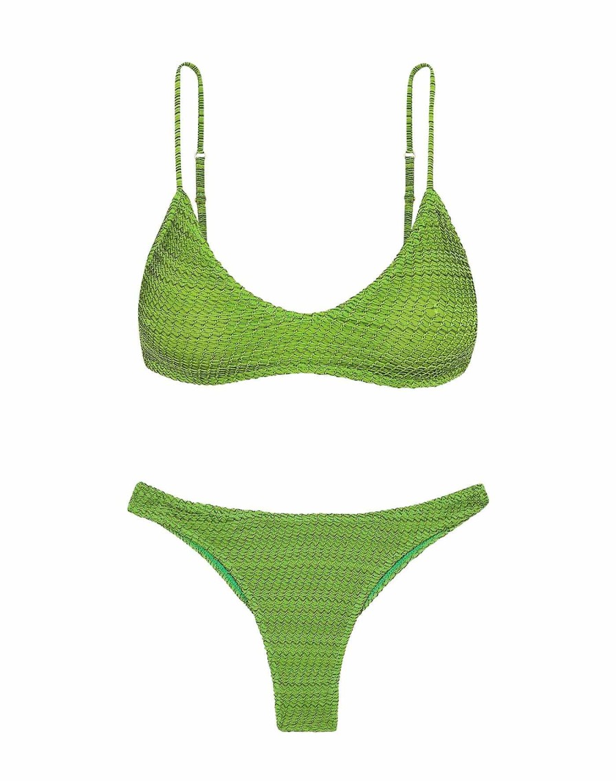 Swim Vix Full | Mesh Basic Bottom Acid Green