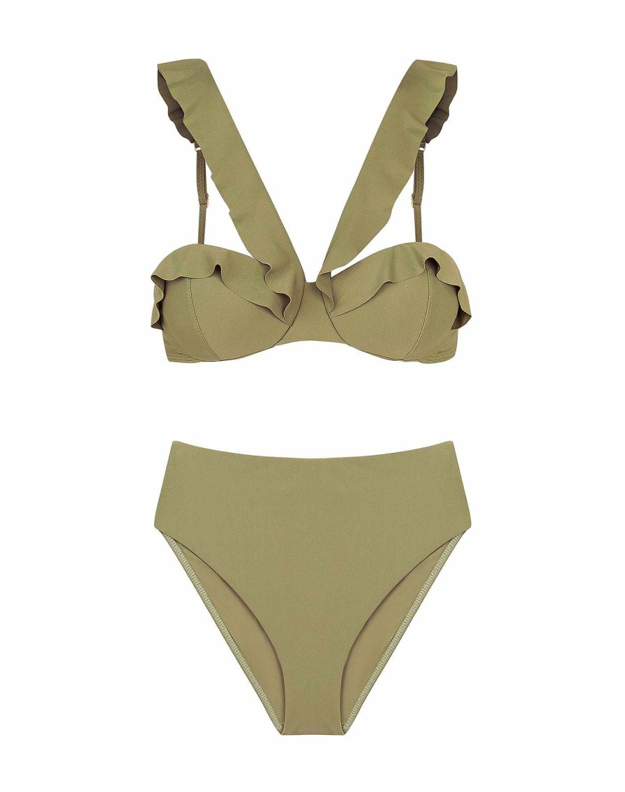 Swim Vix Bralette | Chris Top Olivine