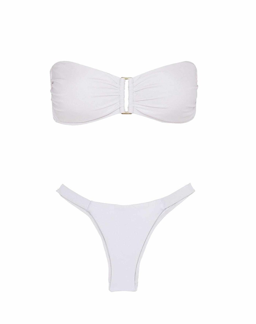 Swim Vix Bandeau | Square Bandeau Top White