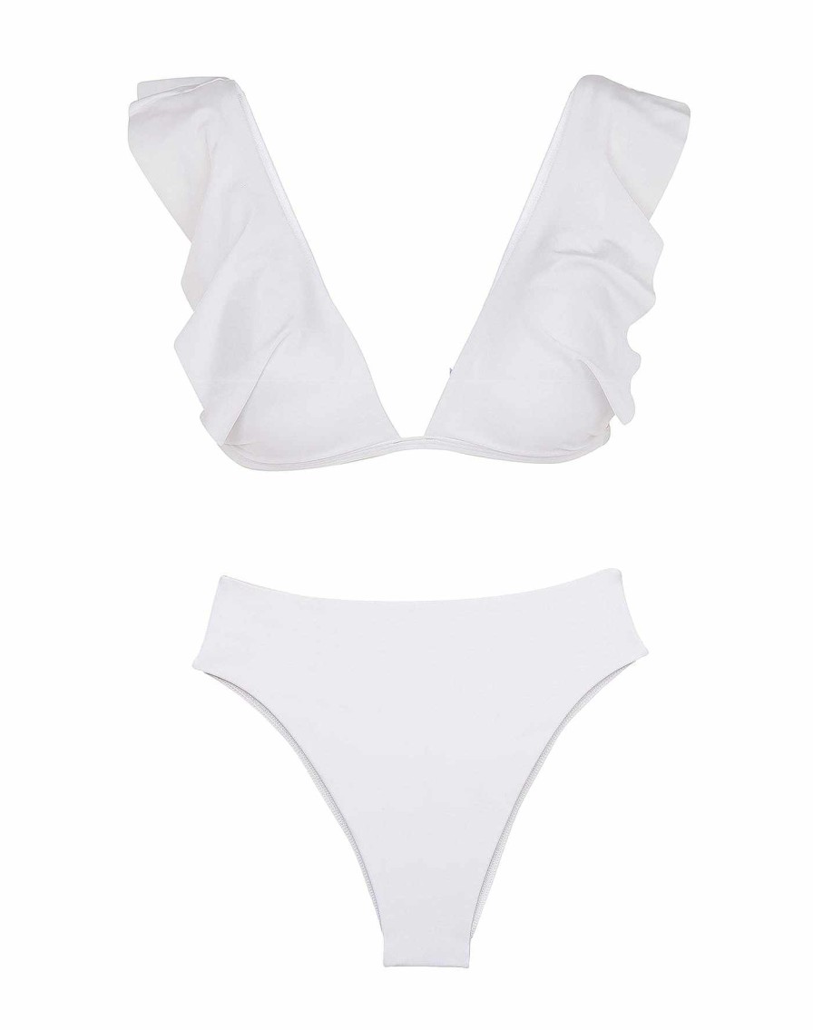 Swim Vix Brazilian | Gigi Hot Pant Bottom White