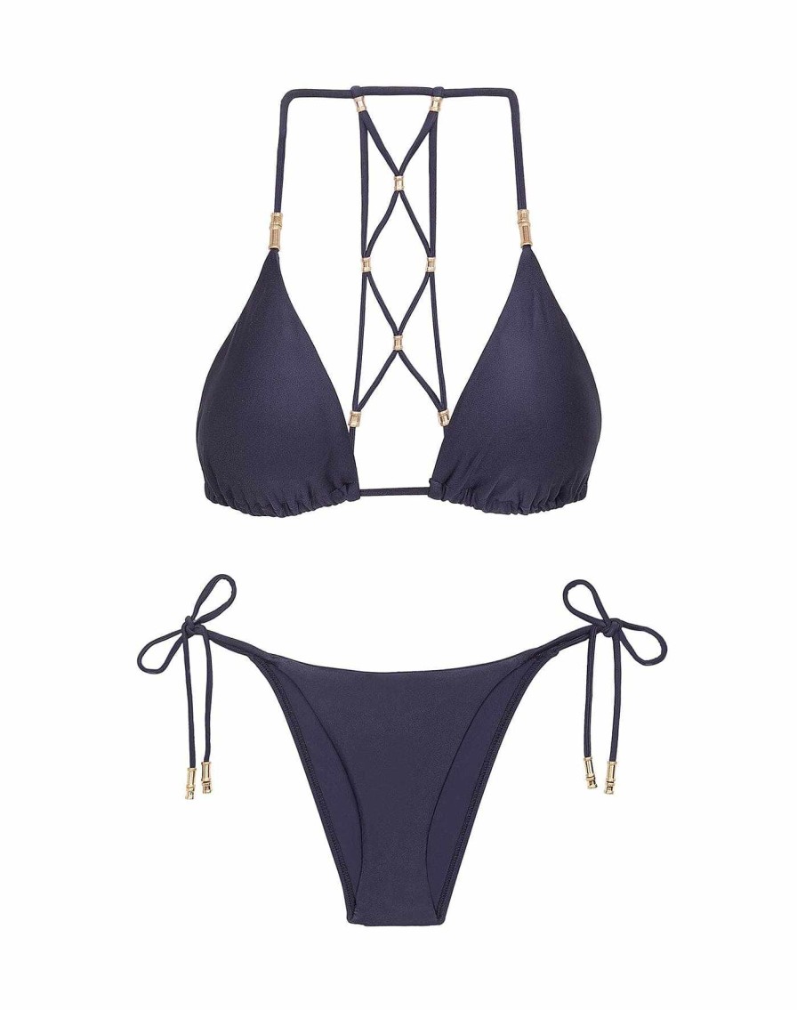 Swim Vix Detailed | Lucy Tie Bottom Indigo