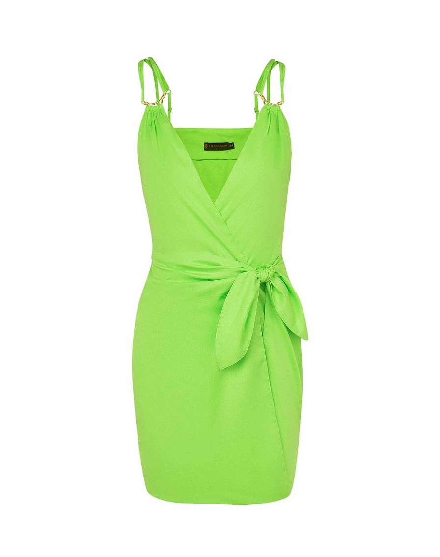 Clothing Vix Short Dresses | Shiso Short Dress Acid Green