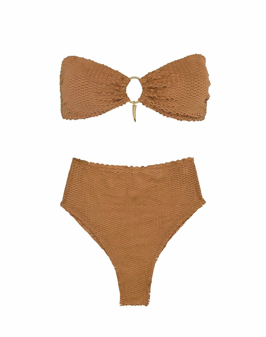 Swim Vix Bandeau | Scales Diara Bandeau Top Toffee