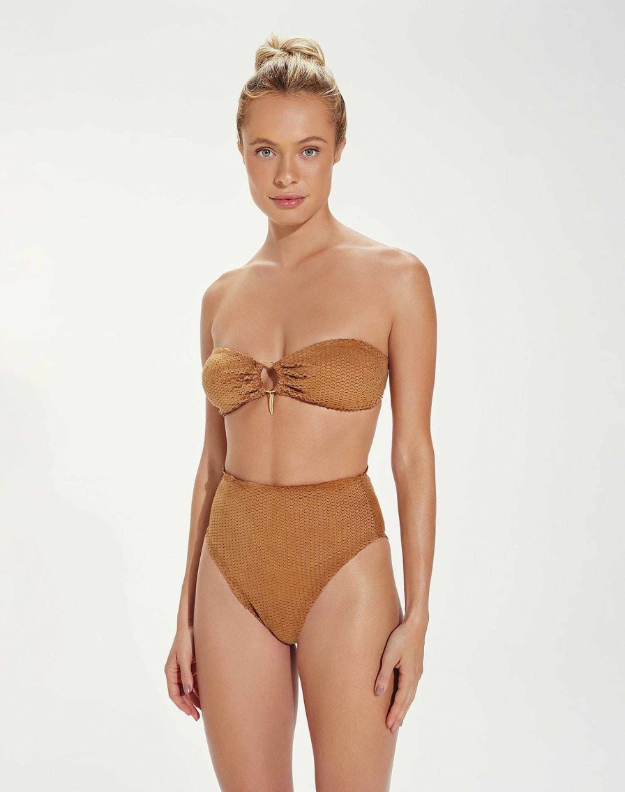 Swim Vix Bandeau | Scales Diara Bandeau Top Toffee