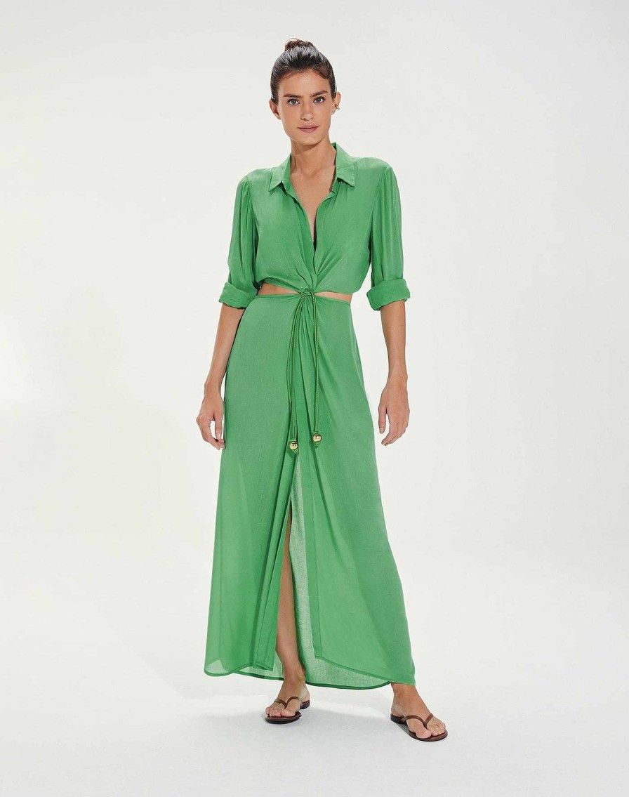 Cover Ups Vix | Flora Detail Long Cover Up Cactus