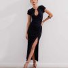 Clothing Vix Long Dresses | Anya Long Dress Black