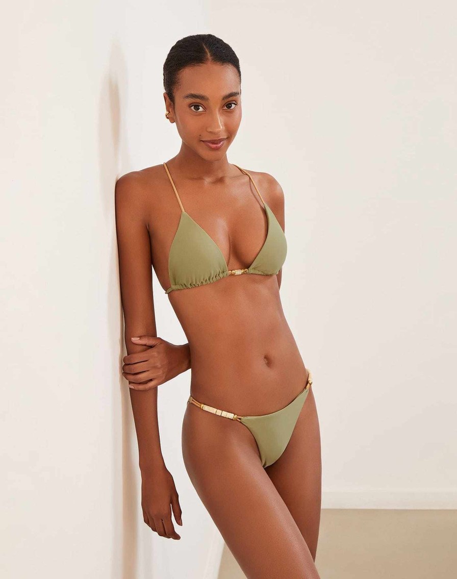 Swim Vix Cheeky | Brooke Detail Bottom Olivine