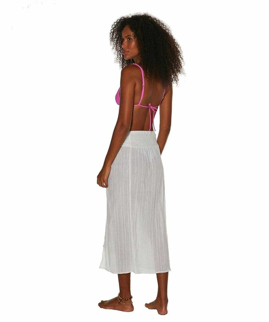 Cover Ups Vix | Karen Midi Skirt Off White