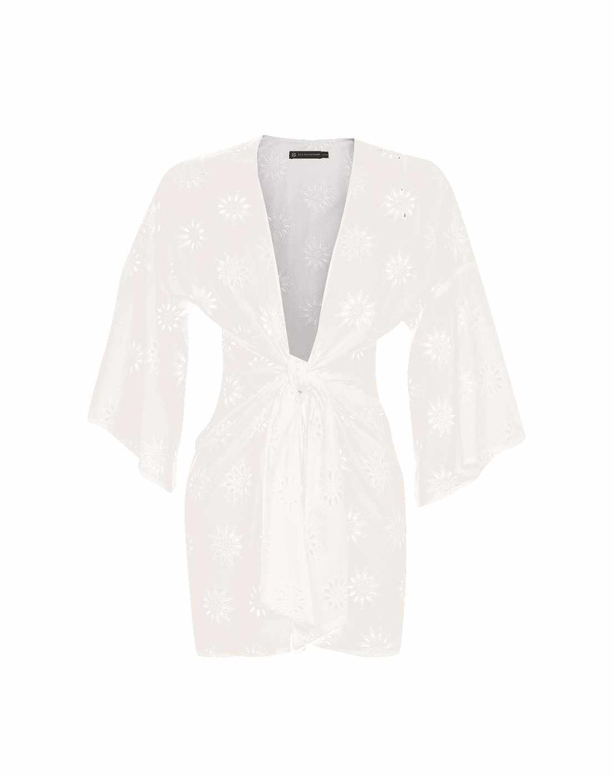 Cover Ups Vix | Perola Knot Short Cover Up Off White