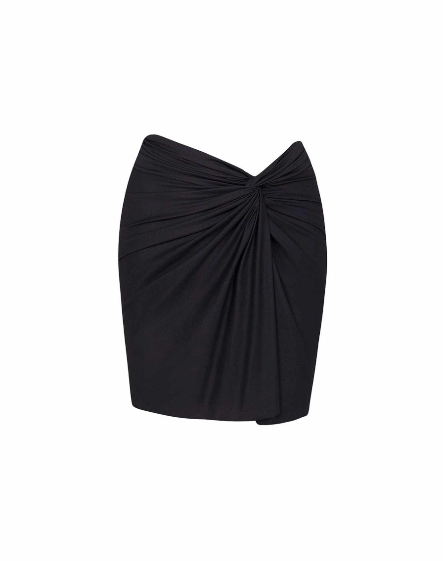 Cover Ups Vix | Karen Mini Pareo Skirt Black