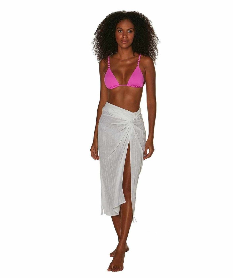 Cover Ups Vix | Karen Midi Skirt Off White