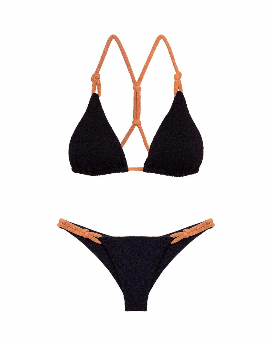 Swim Vix Triangle | Firenze Edie T Back Tri Top Black