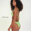 Swim Vix Triangle | Beads Tri Parallel Top Lime