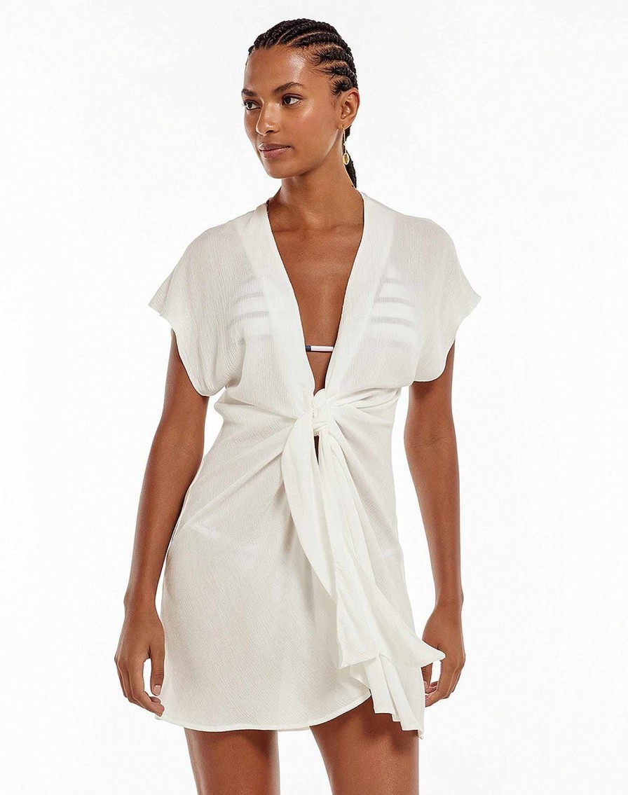 Cover Ups Vix | Sasha Short Cover Up Off White