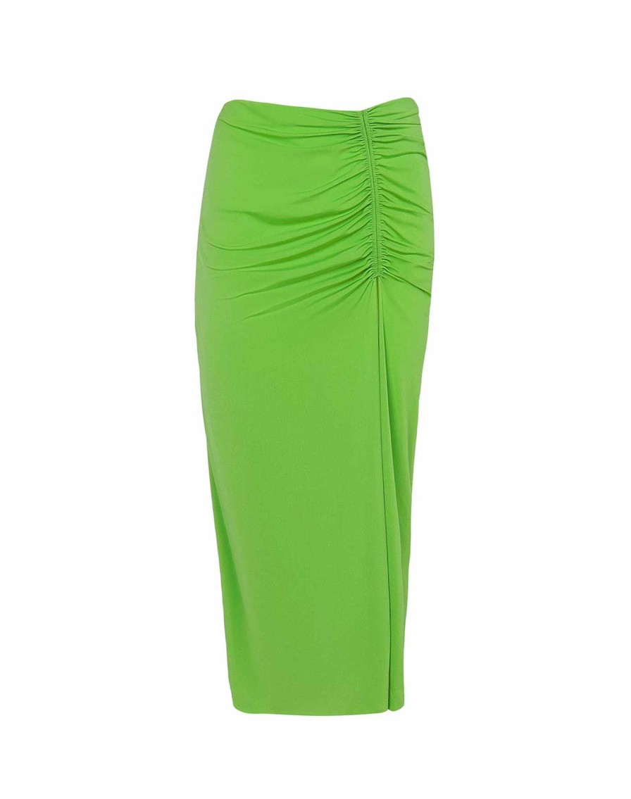 Cover Ups Vix | Bela Midi Skirt Acid Green