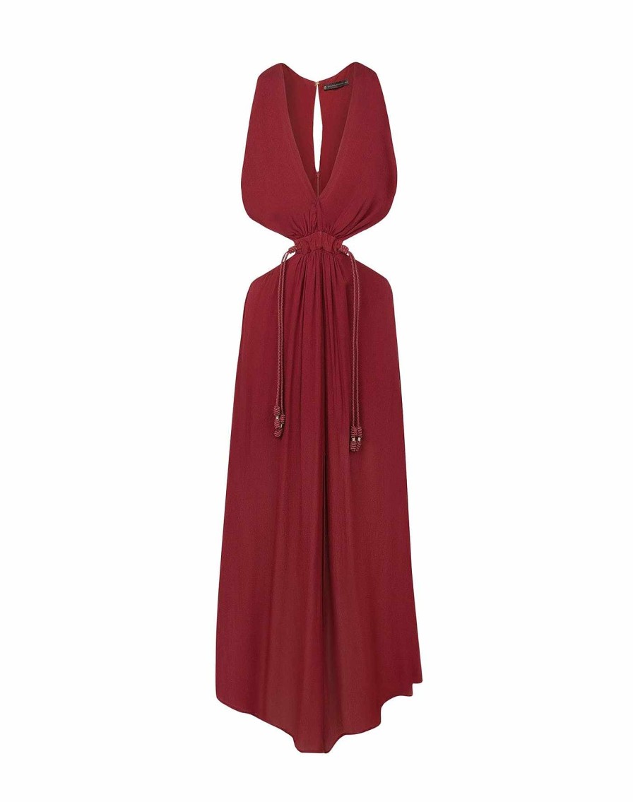 Clothing Vix Long Dresses | Nayara Long Dress Cranberry