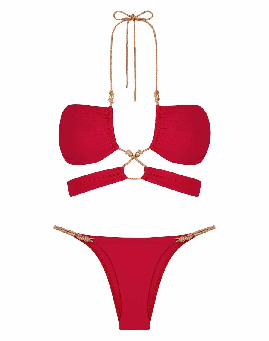 Swim Vix Brazilian | Gi Detail Bottom Red Pepper