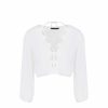 Clothing Vix Long Sleeve Tops | Ino Long Sleeve Blouse Off White